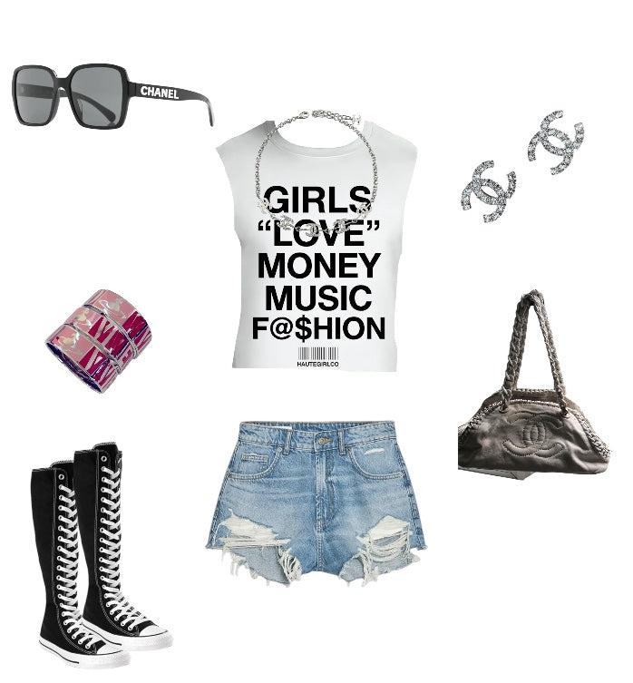 HAUTEGIRLKO WHITE T’SHIRT